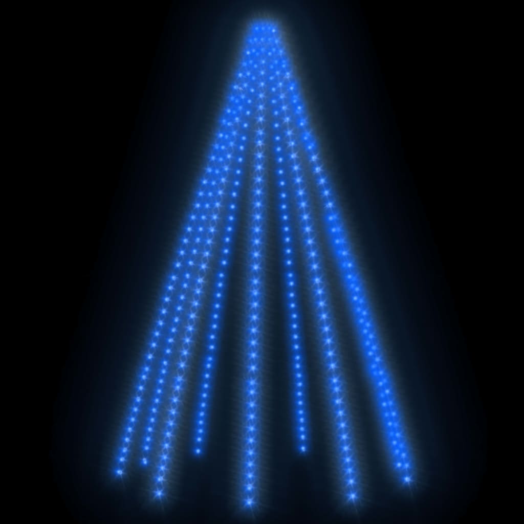 Weihnachtsbaum-Lichternetz mit 400 LEDs Blau 400 cm - Pazzar.ch