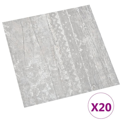 PVC-Fliesen Selbstklebend 20 Stk. 1,86 m² Grau - Pazzar.ch