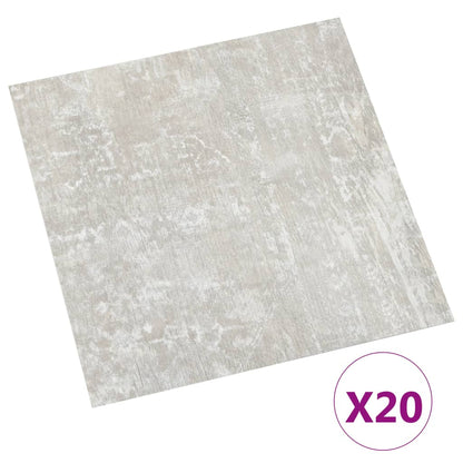 PVC-Fliesen Selbstklebend 20 Stk. 1,86 m² Hellgrau - Pazzar.ch