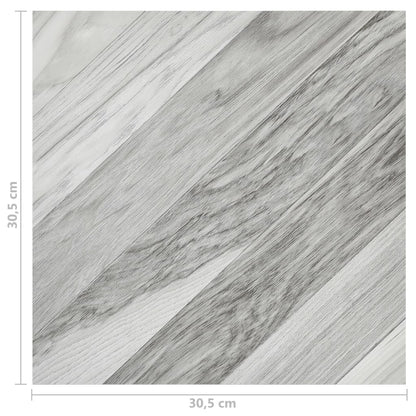 PVC-Fliesen Selbstklebend 20 Stk. 1,86 m² Grau Gestreift - Pazzar.ch