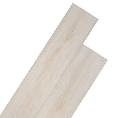 PVC-Fliesen Selbstklebend 5,21 m² 2 mm Eichen-Optik Weiß - Pazzar.ch