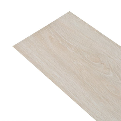 PVC-Fliesen Selbstklebend 5,21 m² 2 mm Eichen-Optik Weiß - Pazzar.ch