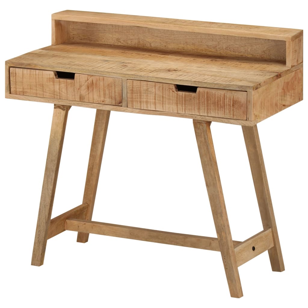 Schreibtisch 100x45x90 cm Raues Massives Mangoholz - Pazzar.ch