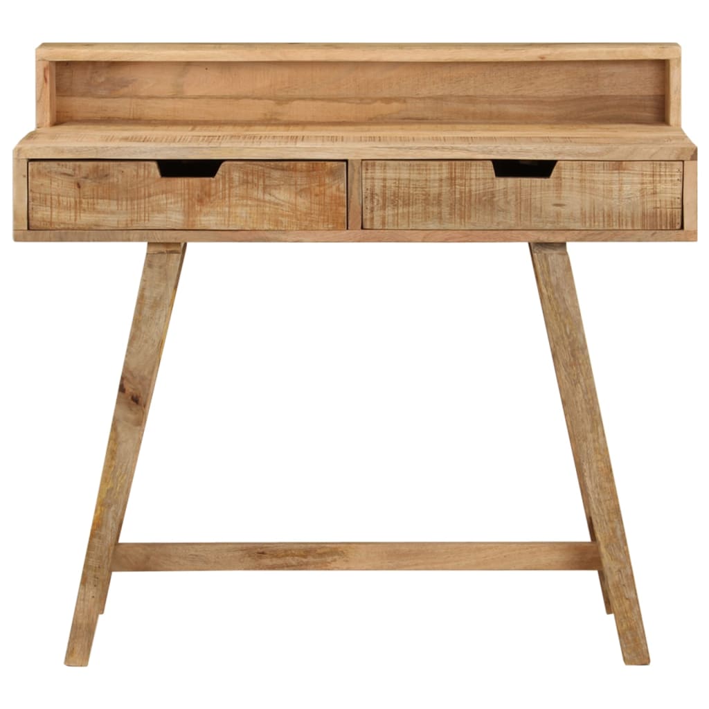 Schreibtisch 100x45x90 cm Raues Massives Mangoholz - Pazzar.ch