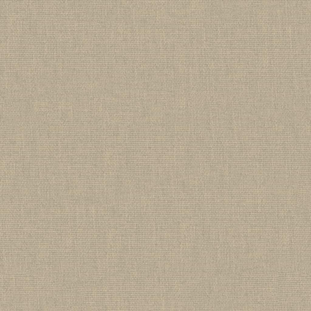 Babybett mit Matratze Taupe Leinenstoff - Pazzar.ch