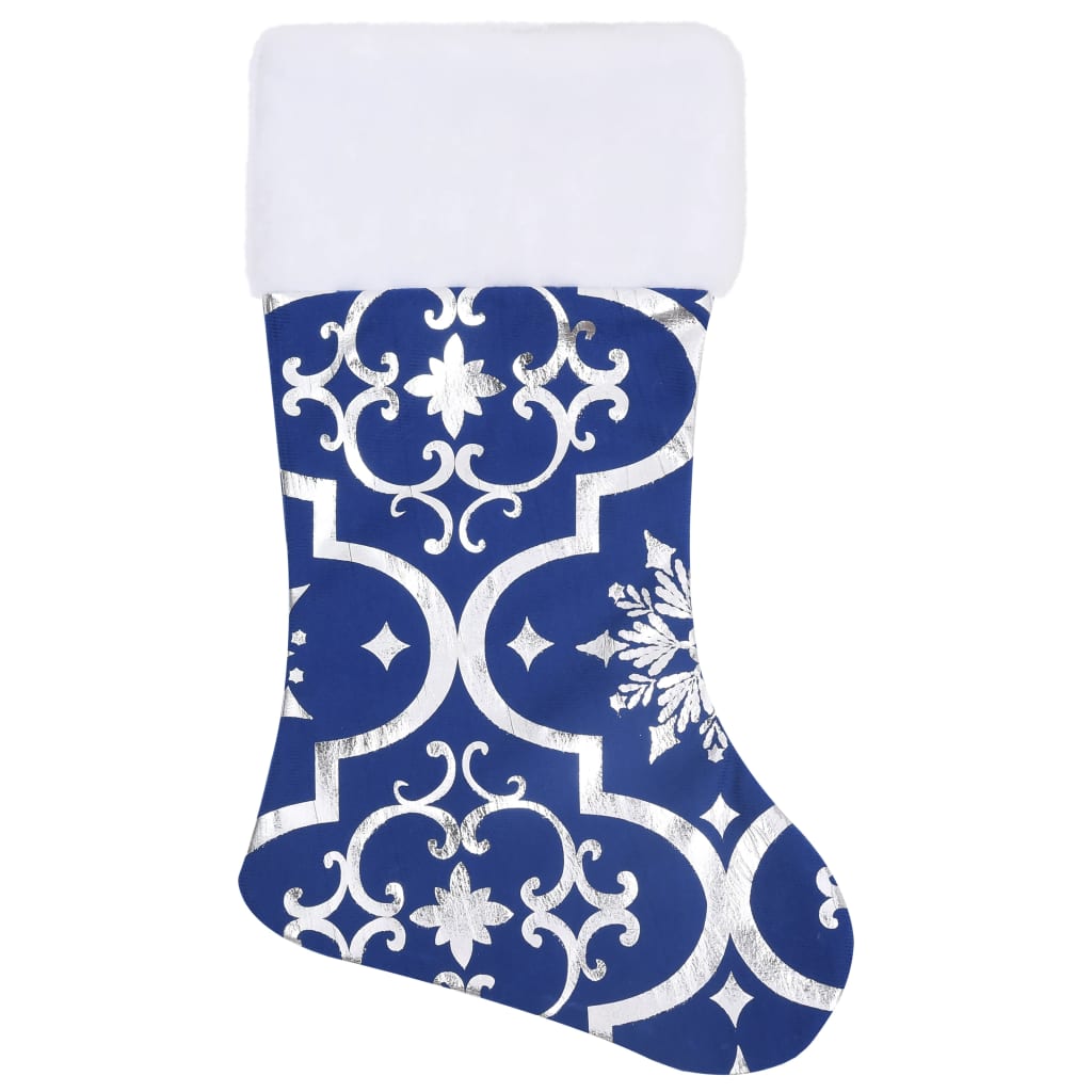 Luxus-Weihnachtsbaumdecke mit Socke Blau 122 cm Stoff - Pazzar.ch