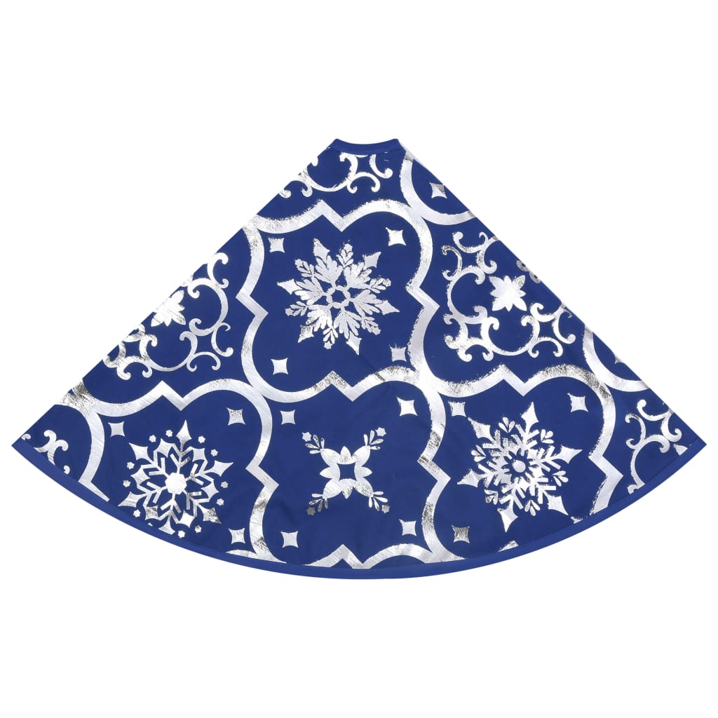 Luxus-Weihnachtsbaumdecke mit Socke Blau 122 cm Stoff - Pazzar.ch