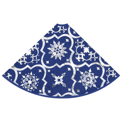 Luxus-Weihnachtsbaumdecke mit Socke Blau 122 cm Stoff - Pazzar.ch