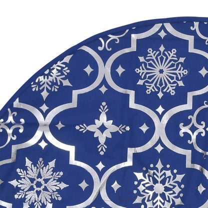 Luxus-Weihnachtsbaumdecke mit Socke Blau 122 cm Stoff - Pazzar.ch