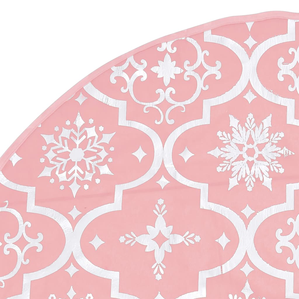 Luxus-Weihnachtsbaumdecke mit Socke Rosa 90 cm Stoff - Pazzar.ch