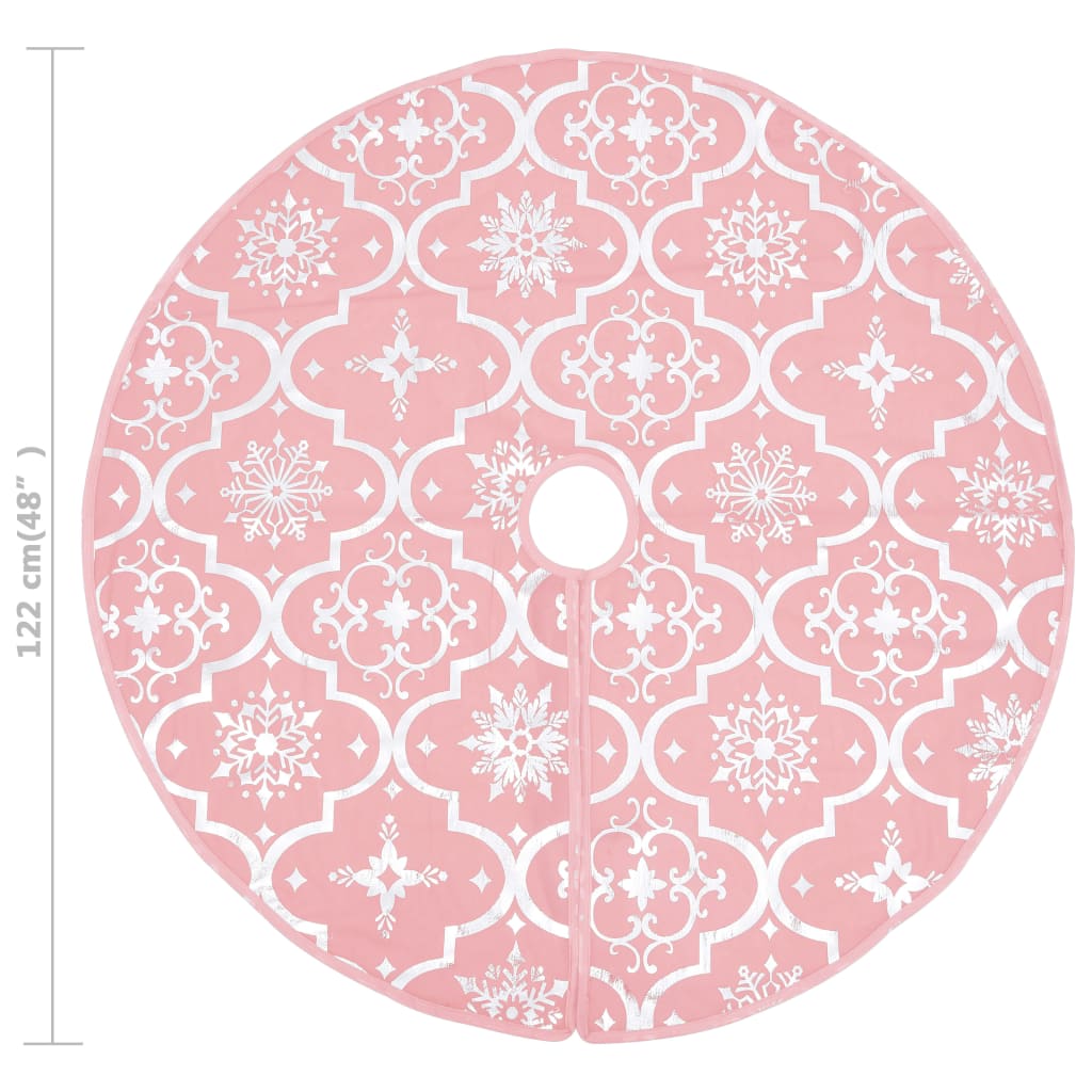 Luxus-Weihnachtsbaumdecke mit Socke Rosa 122 cm Stoff - Pazzar.ch