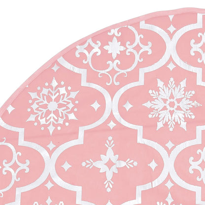 Luxus-Weihnachtsbaumdecke mit Socke Rosa 150 cm Stoff - Pazzar.ch