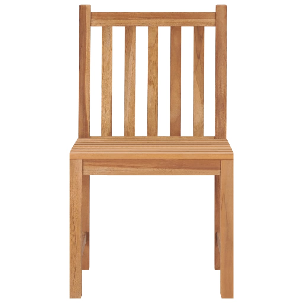 Gartenstühle 4 Stk. mit Kissen Massivholz Teak - Pazzar.ch