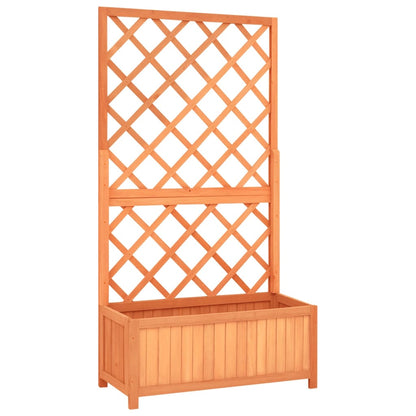 Garten-Spalier mit Blumenkasten Braun 70x30x135 cm Tannenholz - Pazzar.ch