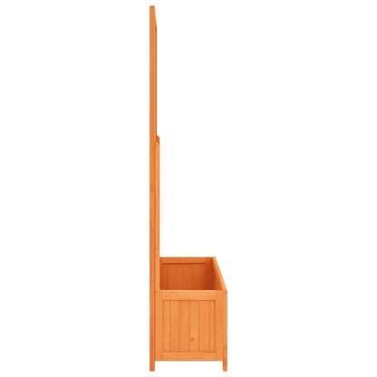Garten-Spalier mit Blumenkasten Braun 70x30x135 cm Tannenholz - Pazzar.ch