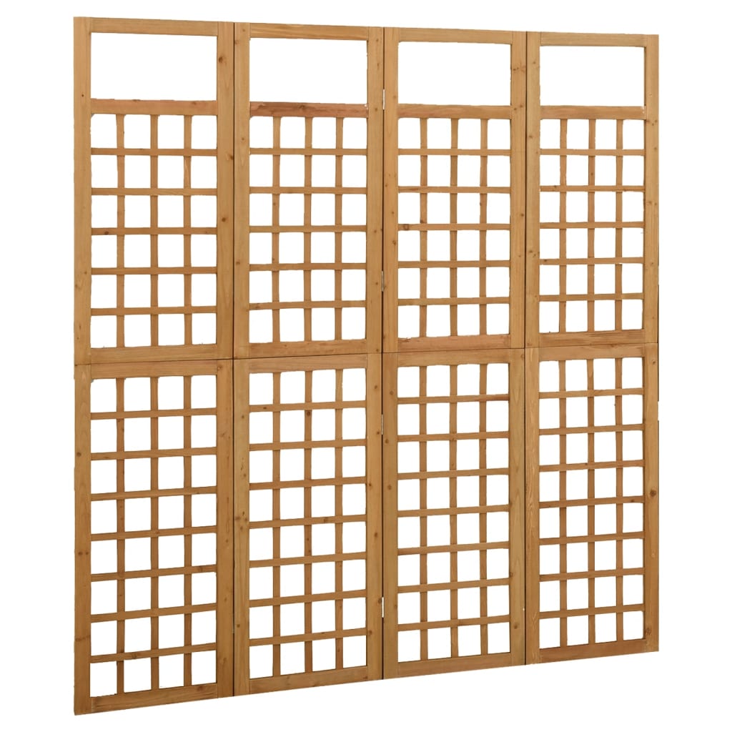 Spalier/Paravent 4-teilig Massivholz Tanne 161x180 cm - Pazzar.ch