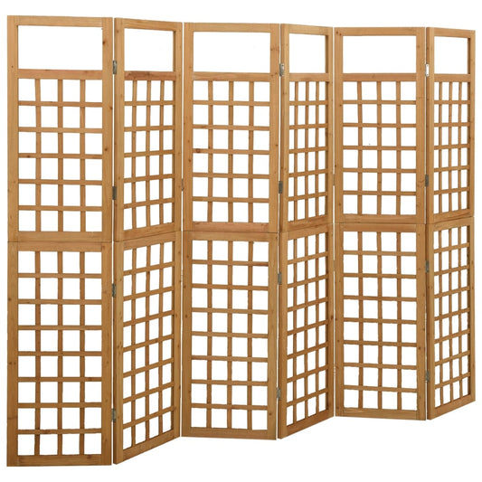 Spalier/Paravent 6-teilig Massivholz Tanne 242,5x180 cm - Pazzar.ch
