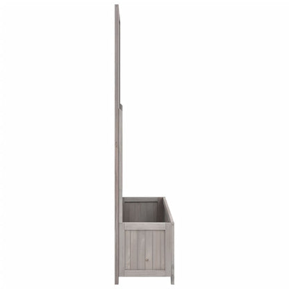 Garten-Spalier mit Blumenkasten Grau 70x30x135 cm Tannenholz - Pazzar.ch