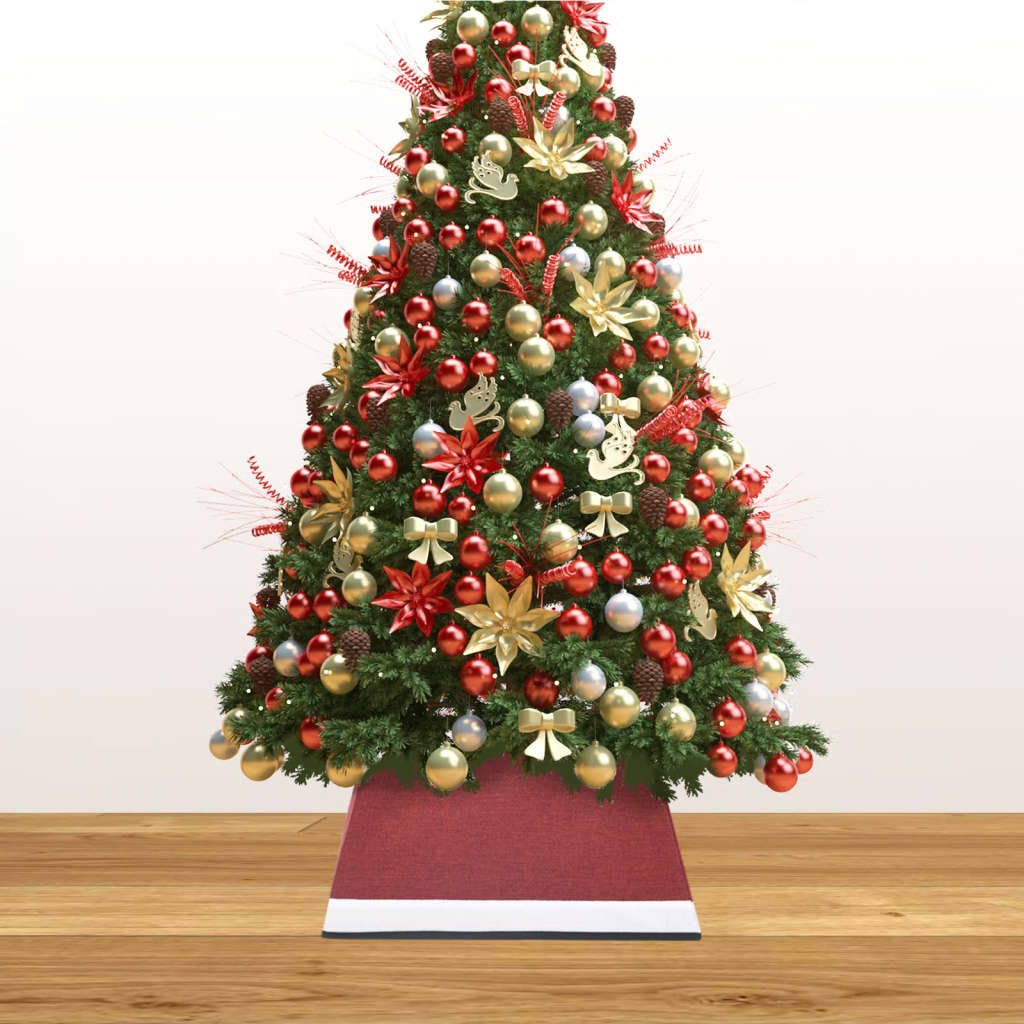Weihnachtsbaumrock Rot und Weiß 48x48x25 cm - Pazzar.ch