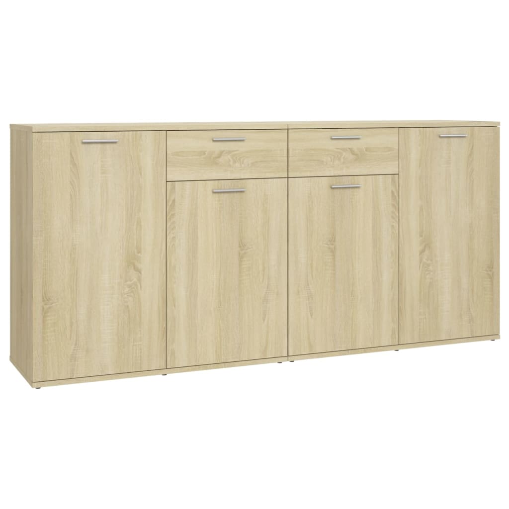 Sideboard Sonoma-Eiche 160x36x75 cm Holzwerkstoff - Pazzar.ch