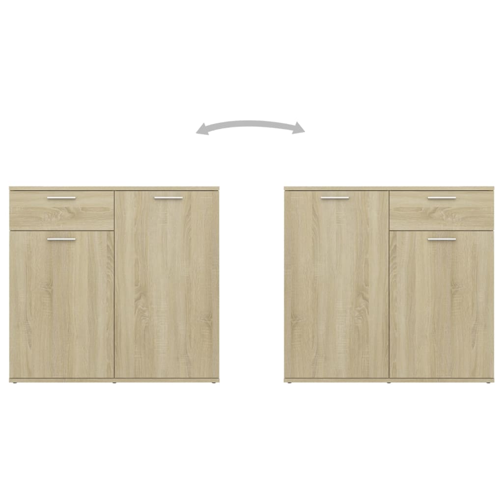 Sideboard Sonoma-Eiche 160x36x75 cm Holzwerkstoff - Pazzar.ch