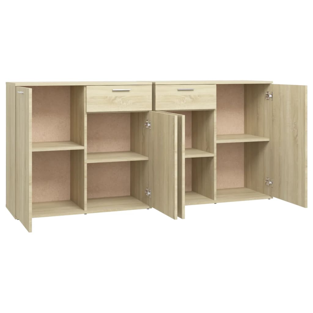 Sideboard Sonoma-Eiche 160x36x75 cm Holzwerkstoff - Pazzar.ch