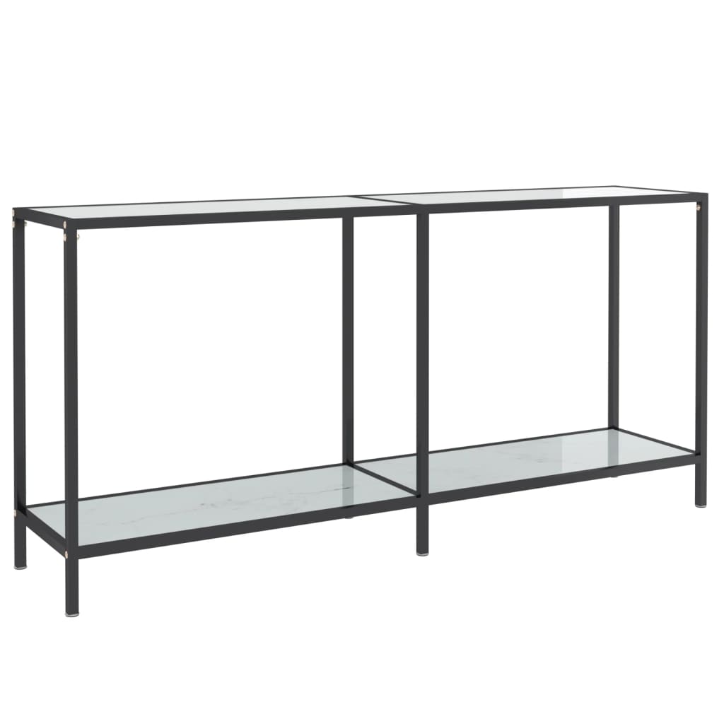 Konsolentisch Weiß 160x35x75,5 cm cm Hartglas - Pazzar.ch