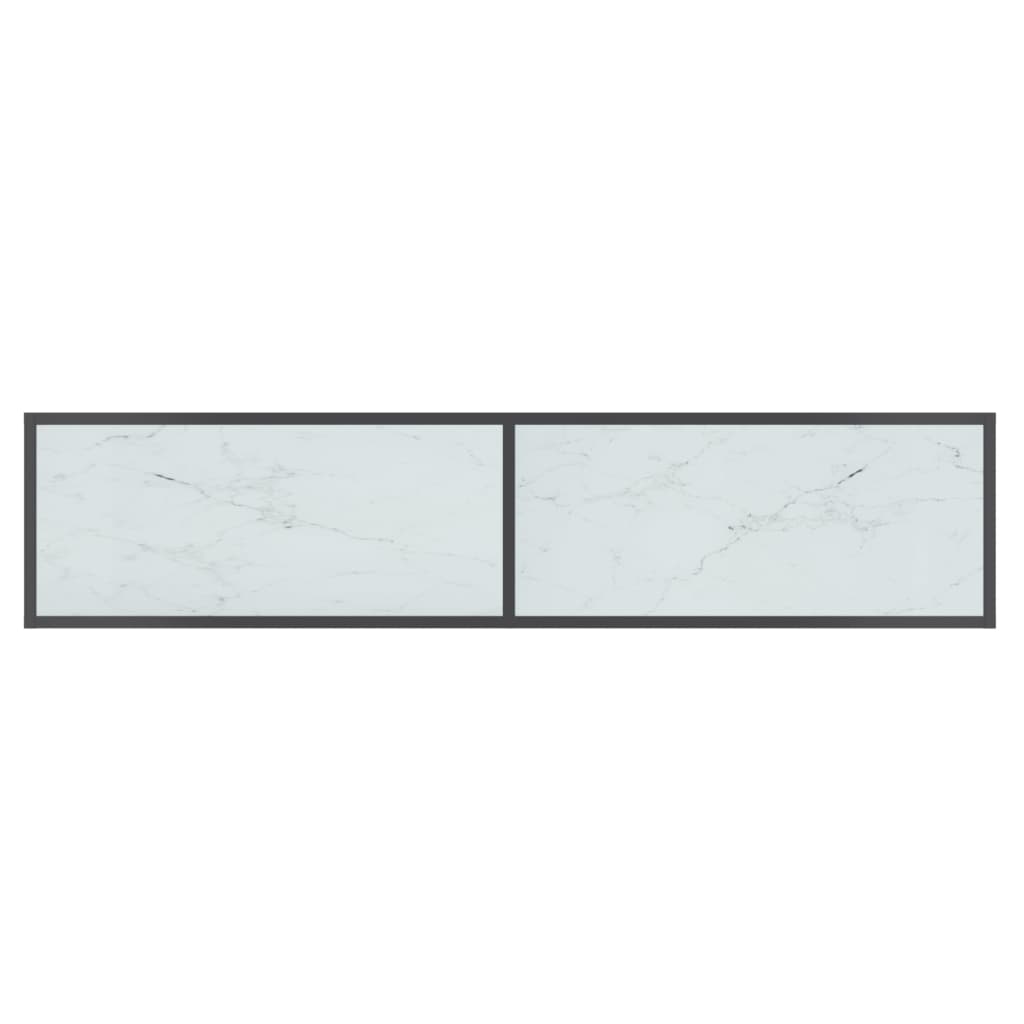 Konsolentisch Weiß 160x35x75,5 cm cm Hartglas - Pazzar.ch