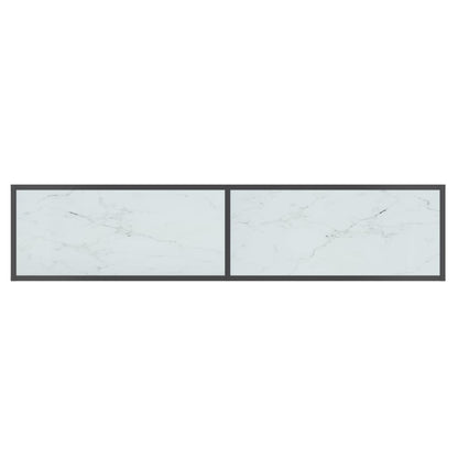 Konsolentisch Weiß 160x35x75,5 cm cm Hartglas - Pazzar.ch