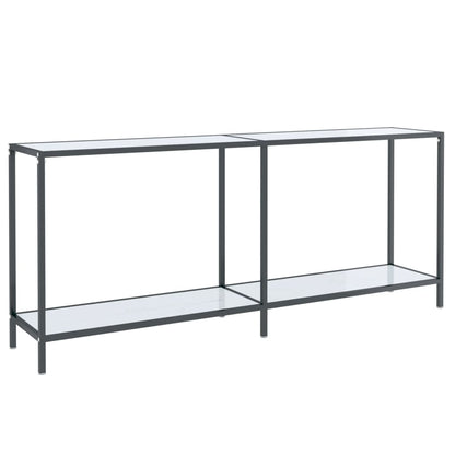 Konsolentisch Weiß 180x35x75,5 cm Hartglas - Pazzar.ch