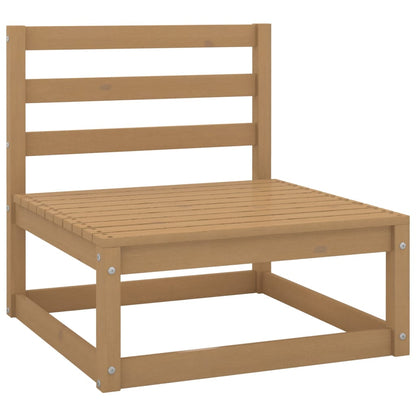 Outdoor-Sofa 3-Sitzer Honigbraun Massivholz Kiefer - Pazzar.ch