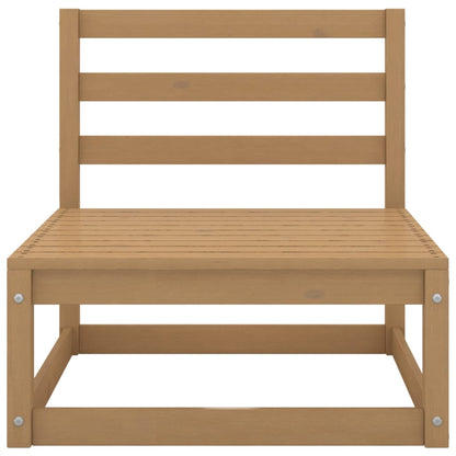 Outdoor-Sofa 3-Sitzer Honigbraun Massivholz Kiefer - Pazzar.ch