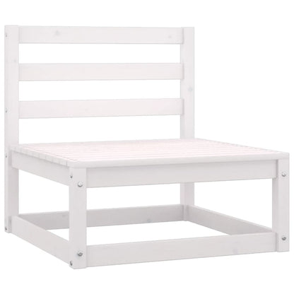 Outdoor-Sofa 4-Sitzer Weiß Massivholz Kiefer - Pazzar.ch