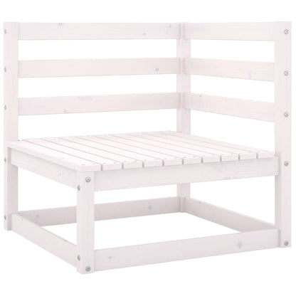 Outdoor-Sofa 4-Sitzer Weiß Massivholz Kiefer - Pazzar.ch