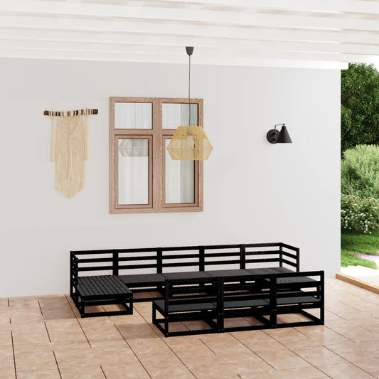 10-tlg. Garten-Lounge-Set Massivholz Kiefer - Pazzar.ch