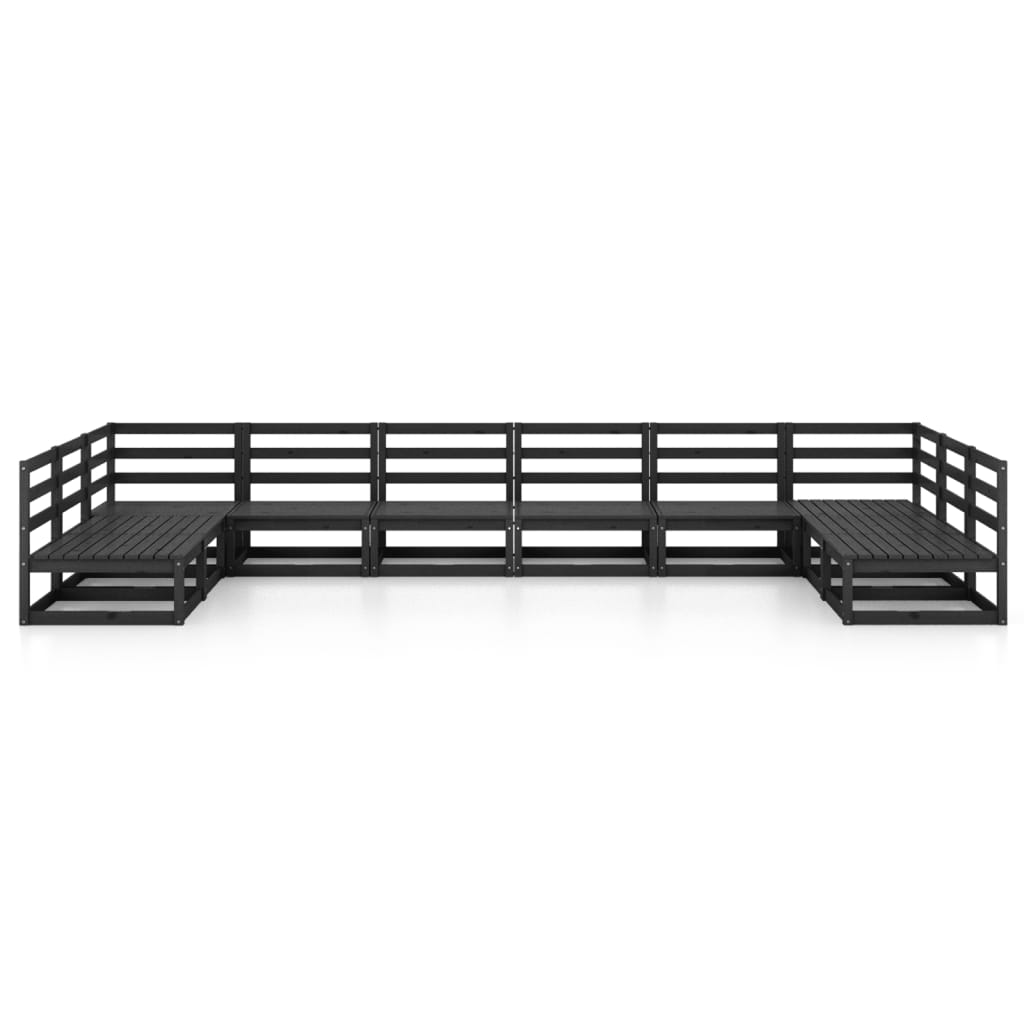 10-tlg. Garten-Lounge-Set Massivholz Kiefer - Pazzar.ch