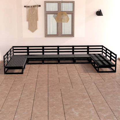 10-tlg. Garten-Lounge-Set Massivholz Kiefer - Pazzar.ch
