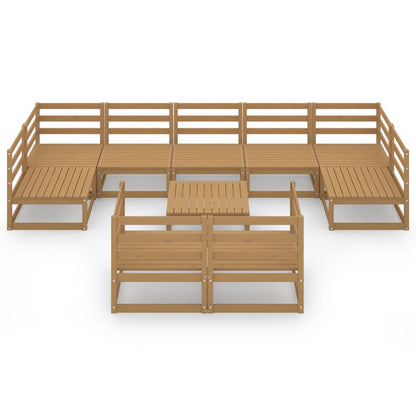 10-tlg. Garten-Lounge-Set Massivholz Kiefer - Pazzar.ch