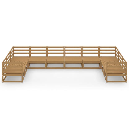 10-tlg. Garten-Lounge-Set Massivholz Kiefer - Pazzar.ch