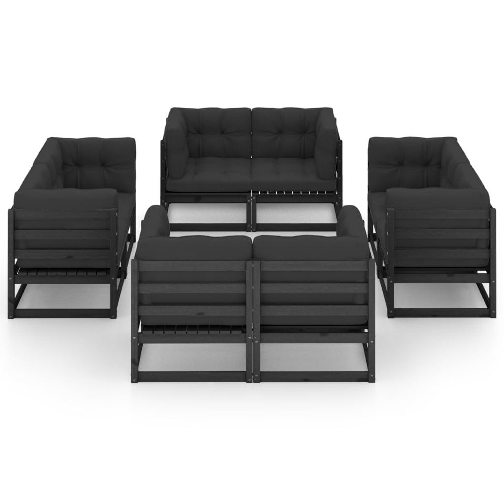 8-tlg. Garten-Lounge-Set mit Kissen Kiefer Massivholz - Pazzar.ch