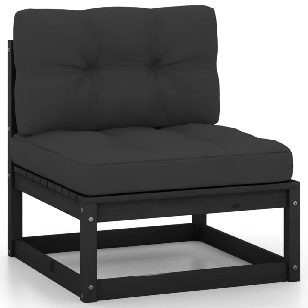 3-Sitzer-Gartensofa mit Kissen Kiefer Massivholz - Pazzar.ch