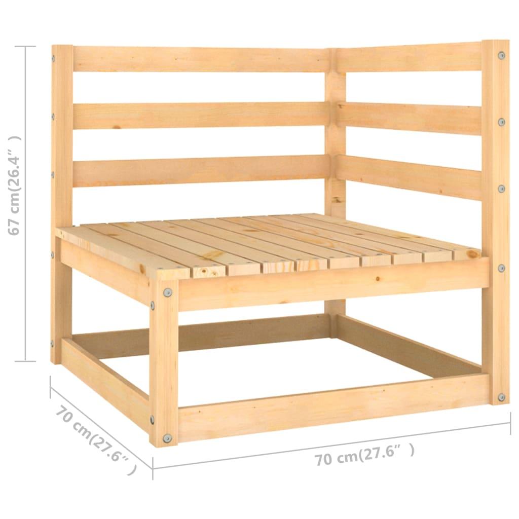 10-tlg. Garten-Lounge-Set mit Kissen Massivholz Kiefer - Pazzar.ch