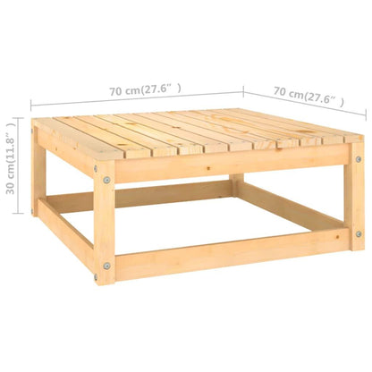 10-tlg. Garten-Lounge-Set mit Kissen Massivholz Kiefer - Pazzar.ch