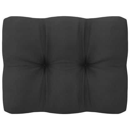10-tlg. Garten-Lounge-Set mit Kissen Schwarz Massivholz Kiefer - Pazzar.ch