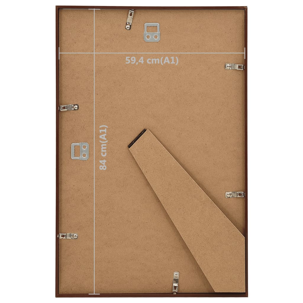 Bilderrahmen Collage 5 Stk. für Wand Tisch Bronze 59,4x84cm MDF