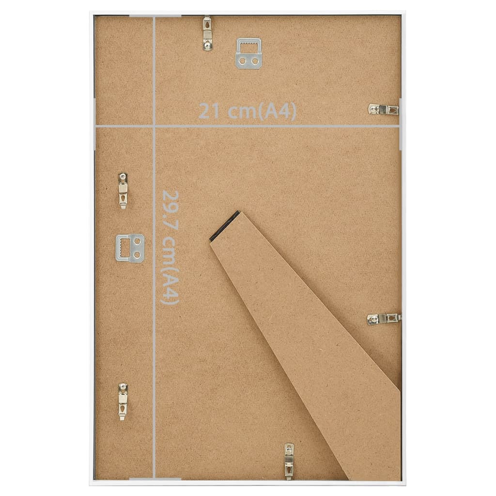 Bilderrahmen Collage 3 Stk. für Wand Tisch Weiß 21x29,7 cm MDF - Pazzar.ch