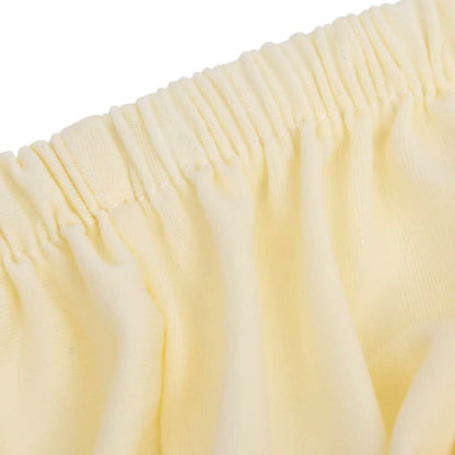 Stretch Sofahusse 2-Sitzer Creme Polyester-Jersey - Pazzar.ch