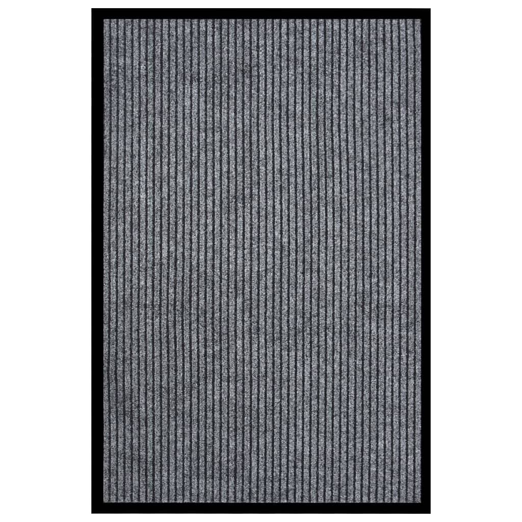 Fußmatte Grau Gestreift 80x120 cm - Pazzar.ch