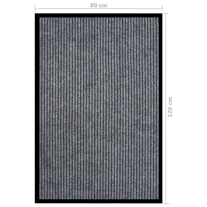 Fußmatte Grau Gestreift 80x120 cm - Pazzar.ch