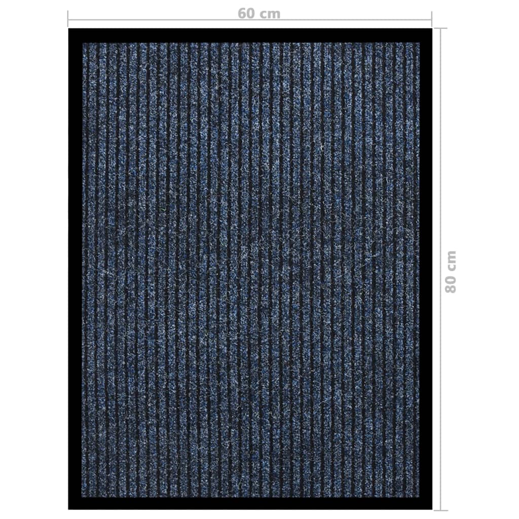 Fußmatte Gestreift Blau 60x80 cm - Pazzar.ch